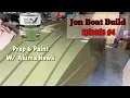 Painting a Boat with Aluma Hawk Paint and Prep Jon Boat Build
