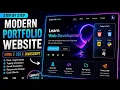 Build a Modern Portfolio Website Using HTML CSS JavaScript Urdu Tutorial 2026