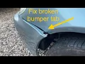 EASY Bumper repair Fix a broken front bumper