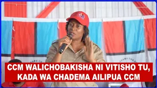 MJUMBE WA KAMATI KUU CHADEMA AILIPUA VIKALI CCM KUHUSU KATIBA MPYA ASEMA CCM IMEBAKI NA VITISHO TU