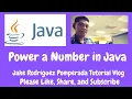 Power of a Number in Java