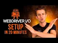 WebdriverIO tutorial - test automation framework setup