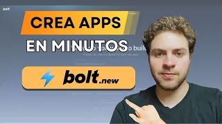 Crea apps con IA sin programar (Bolt.new)