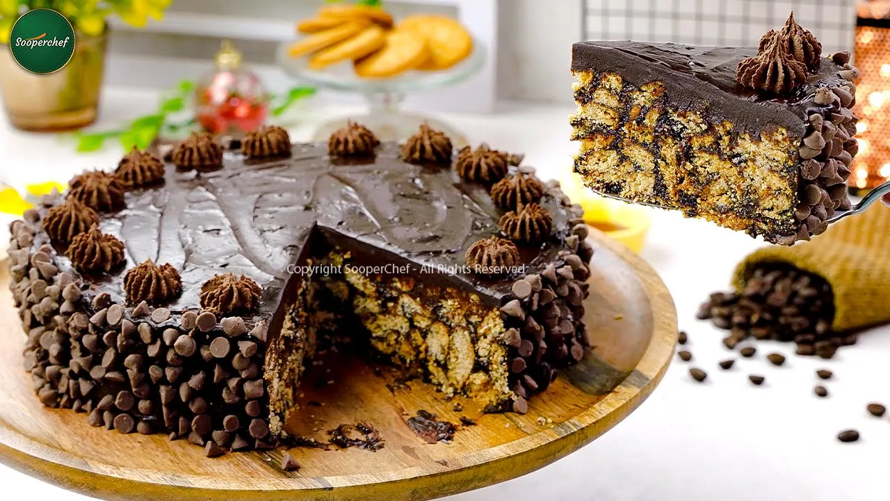 No-Bake Chocolate Biscuit Cake Recipe (No Bake Chocolate Desserts)