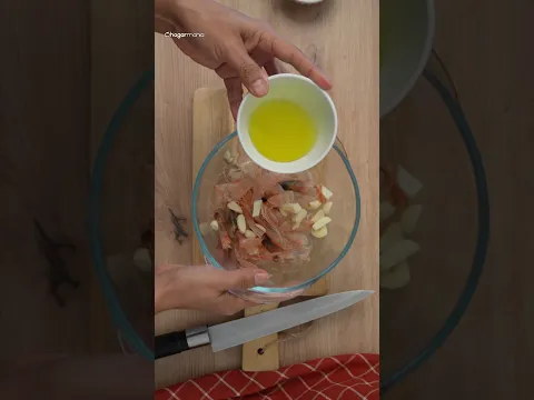 Gambas al ajillo en freidora de aire, fácil y rápido