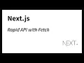 Rapid API with Fetch Nextjs 13 Planets Example