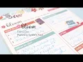 bloom daily planners Floral Dots Planning System Pad