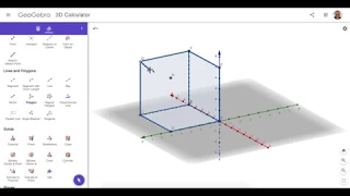 Creating a Cube in GeoGebra 3D Method 4