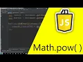 Math pow - - The pow method returns the value of x to the power of y xy