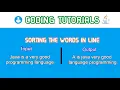 Coding Solutions How to Sort the Words in a Line based on length using Java Using Shortcuts