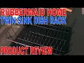 How To Use Rubbermaid Home Twin Sink Dish Drainer Rack Review