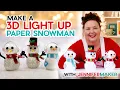 3D Light Up Snowman for Christmas Valentine s Day or Winter