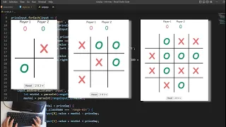 ASMR Programming - Coding XOX Tic Tac Toe
