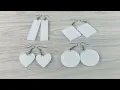 Acrylic earrings printing process