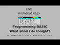 LIVE Programming - what shall i do tonight ZX Spectrum BASIC