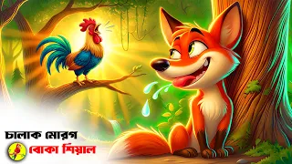 চালাক মোরগ বোকা শিয়াল | Fox cartoon | Bangla cartoon | শিক্ষণীয় মজার গল্প |Rupkothar Golpo