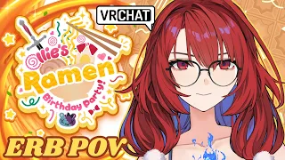 🔴LIVE |【VRCHAT】Ollie's Ramen Birthday Party! | 💄🧟♀️