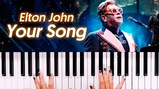 Portada del video TU CANCIÓN - Elton John | Cómo tocar el teclado