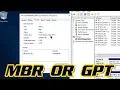 HOW TO CHECK IF A IS MBR OR GPT