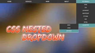 Multiple Nested Dropdown in CSS Web Development The Quick Code