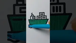 coloring page ship