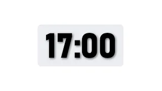 17 Minute Timer - Minimal Countdown Timer Light Theme