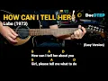 Download Lagu How Can I Tell Her - Lobo (1973) (Easy Guitar Chords Tutorial with Lyrics)