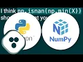 Fast check for NaN in NumPy