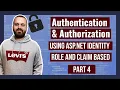 Part4 Authentication Authorization and Identity in ASP Net Core7 - Role-based and claim-based auth