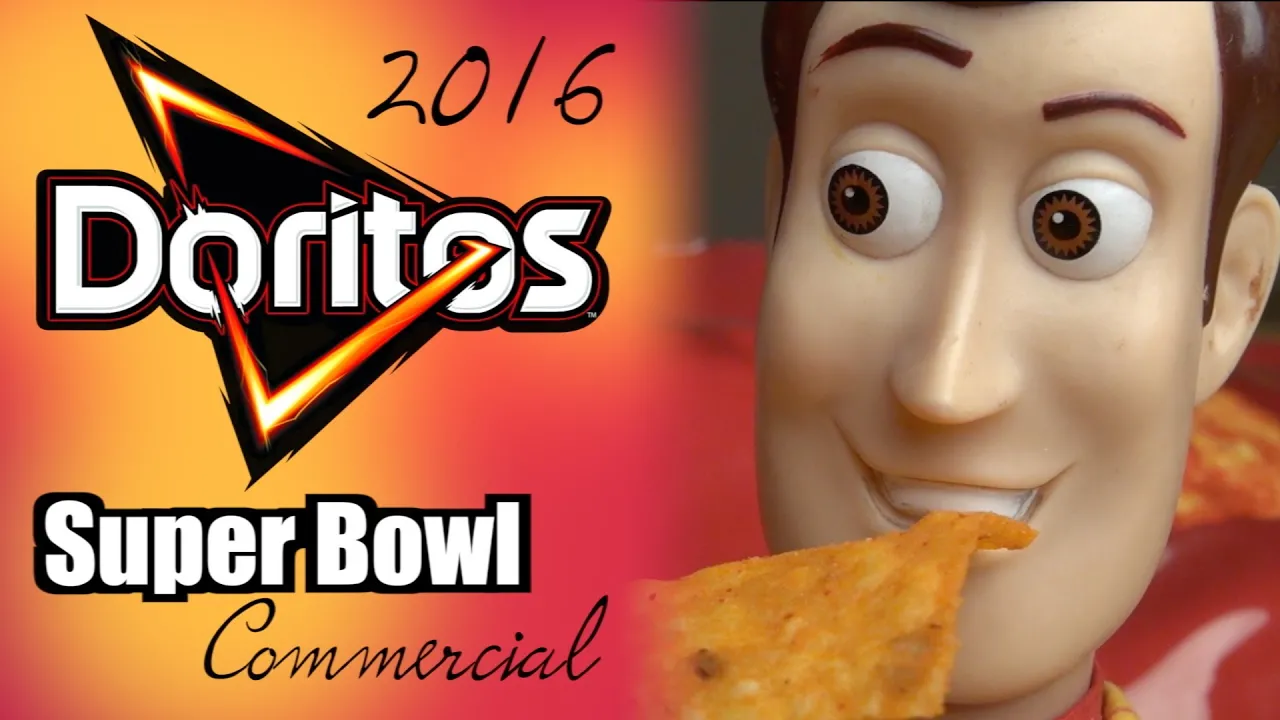 Doritos 2024 NFL Super Bowl 58 LVIII Parody Toy Story - Woody,  Buzz Lightyear Batman Sharing Snacks
