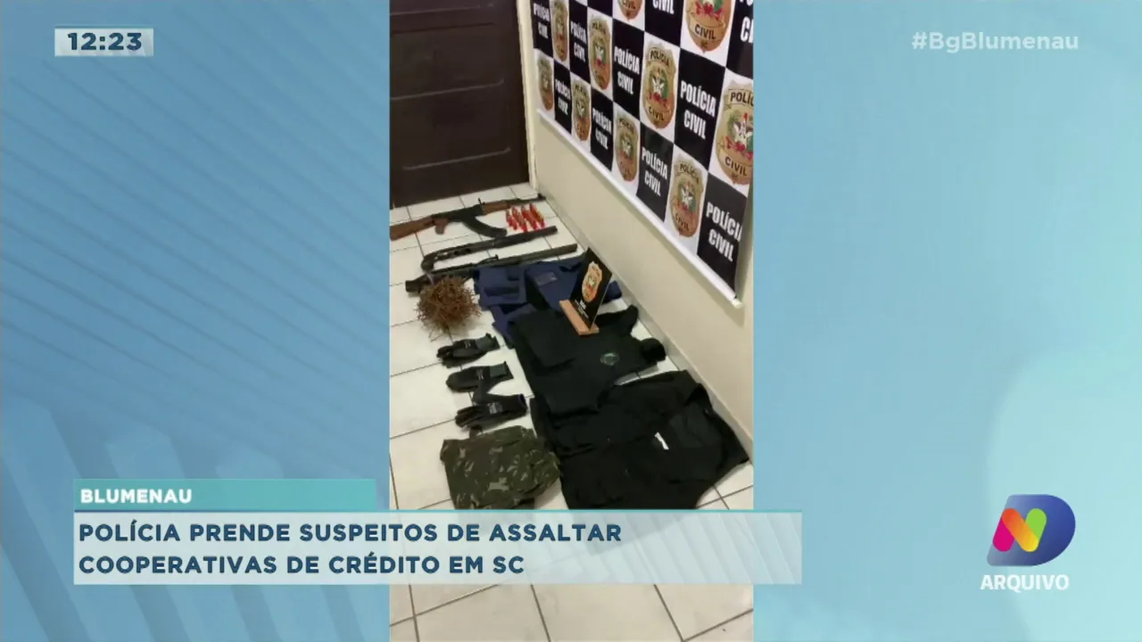 Polícia Civil prende três suspeitos de assaltos em cooperativas de crédito