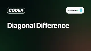 Diagonal Difference Hackerrank Solution Golang