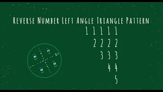 62 Number Left Angle Triangle Pattern without any pre-defined method using while loop in Python