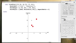 Complex Addition and the Parallelogram Law Use ListPlot on Mathematica to make the plot