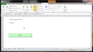 Excel 2010 VBA Tutorial 58 ActiveX Controls Check Box