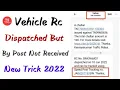 RC Not Delivered by Post or RC Returned How to Check RC Dispatch Status TechSunder4u