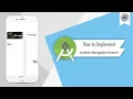 How to Implement Custom Navigation Drawer in Android Studio NavigationDrawer Android Coding