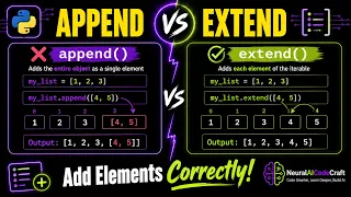 Python extend vs append Key Differences You MUST Know NeuralAICodeCraft