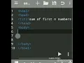 JavaScript Program to Find Sum of First n Numbers Sum of first n numbers in JavaScript anWriter
