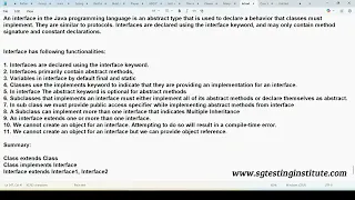 Core Java OOPS Part - 44 Interface Interface extends One or More Interfaces