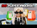 PLAYING ROBLOX KNOCKOUT WITH 100 SUBSCRIBERS