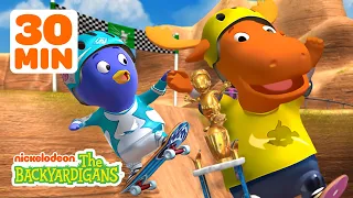 Tyrone & Pablo Race to the Finish Line! w/ Uniqua & Tasha | 30 Minutes | The Backyardigans