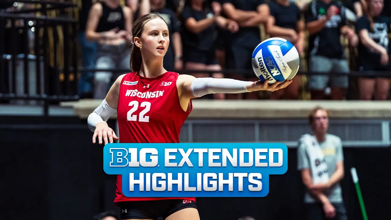 Wisconsin at Purdue | Extended Highlights | Big Ten Volleyball | 09/27/2026
