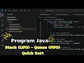 Struktur Data Tugas 2 implementasi struktur data Stack LIFO Queue FIFO Quick Sort