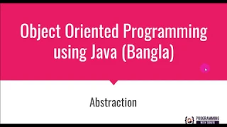 Abstraction in Java Programming Java Programming Bangla Tutorial