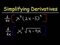 Simplifying Derivatives