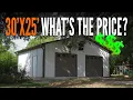 30x25 Metal Garage Tour Standard vs Upgrades WolfSteel Buildings