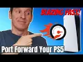 GET FASTER PS5 INTERNET GAMING SPEED PORT FORWARDING EXPLAINED 2024