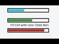 Fill cell with color based on value Data Bar