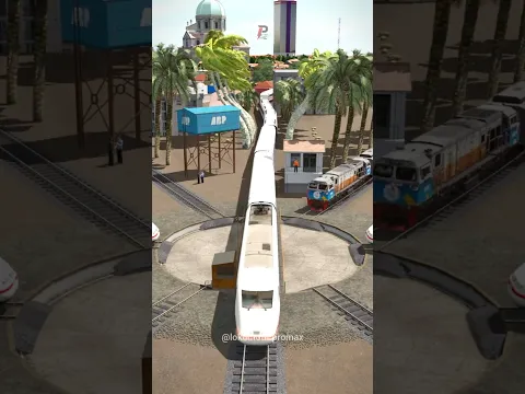 Kereta Api Taksaka Diserobot 2 Kereta Api Cepat Melintasi Turntable #train #railtrack #trainvideo
